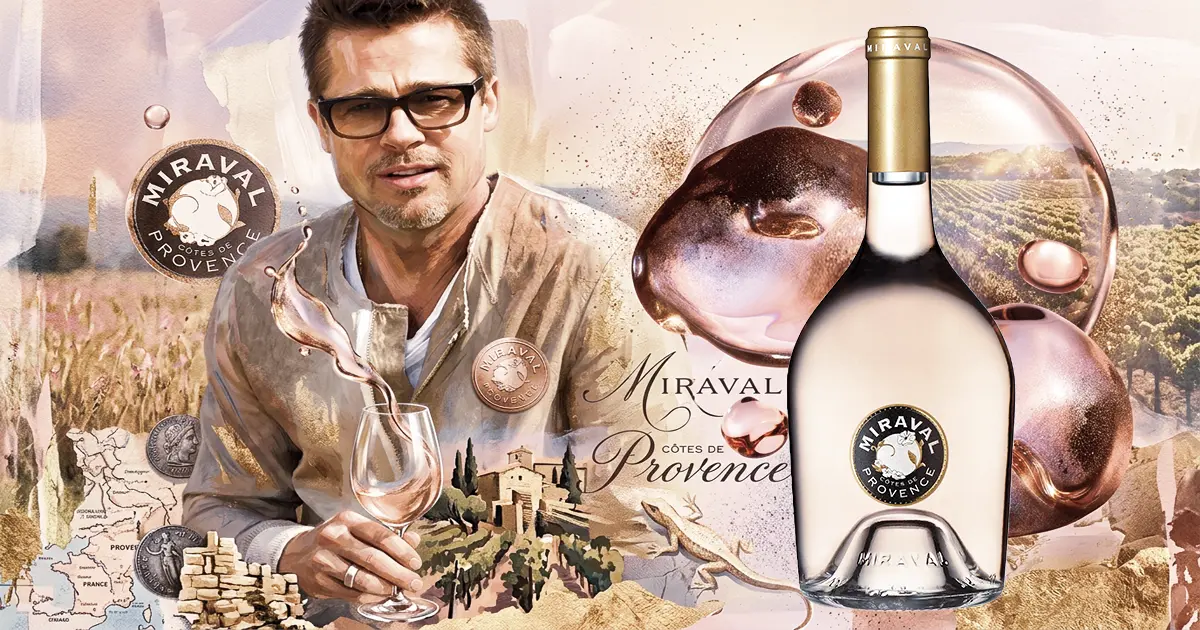 Botella de vino de lujo — el legado de un artista embotellado